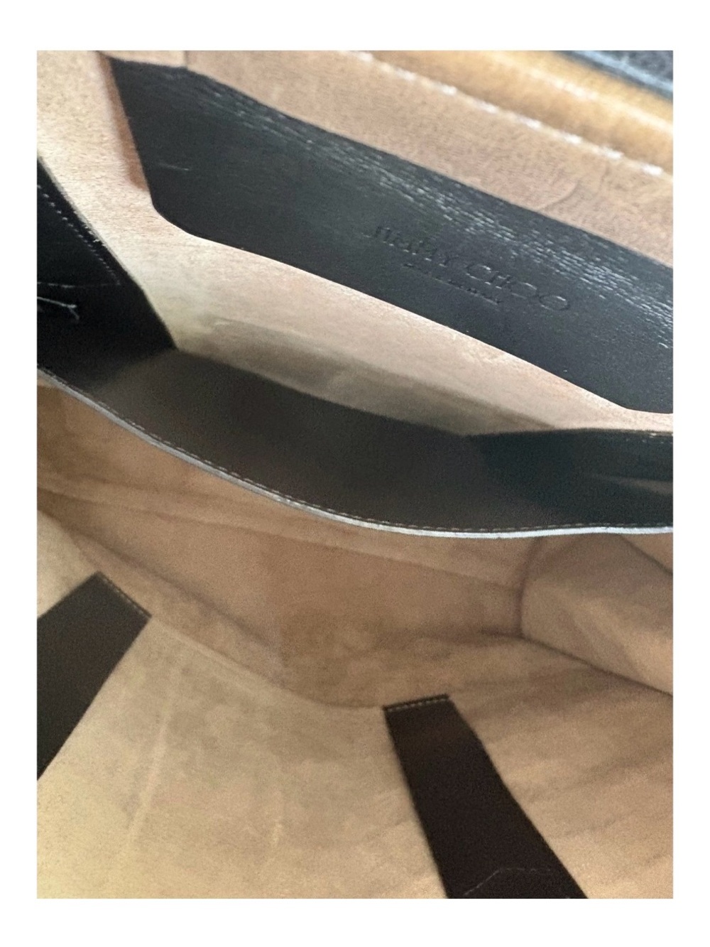 Jimmy Choo Pimlico N/S Convertible Tote Bag Cognac Croc Embossed Leather Work - Picture 5 of 12